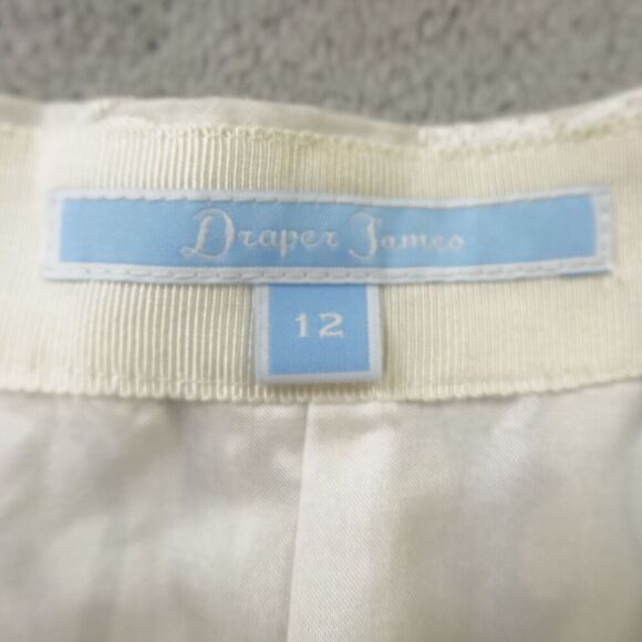 Draper James Skirt Womens 12 White Embroidered Overlay Mini Bridal - Picture 3 of 16